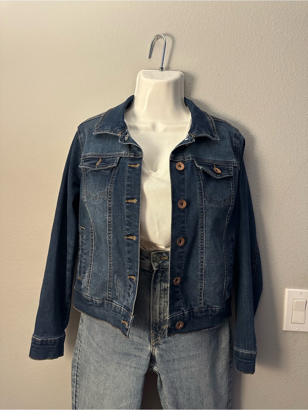 Cavalini Dark Blue Denim Jacket - Women's Jean Jacket